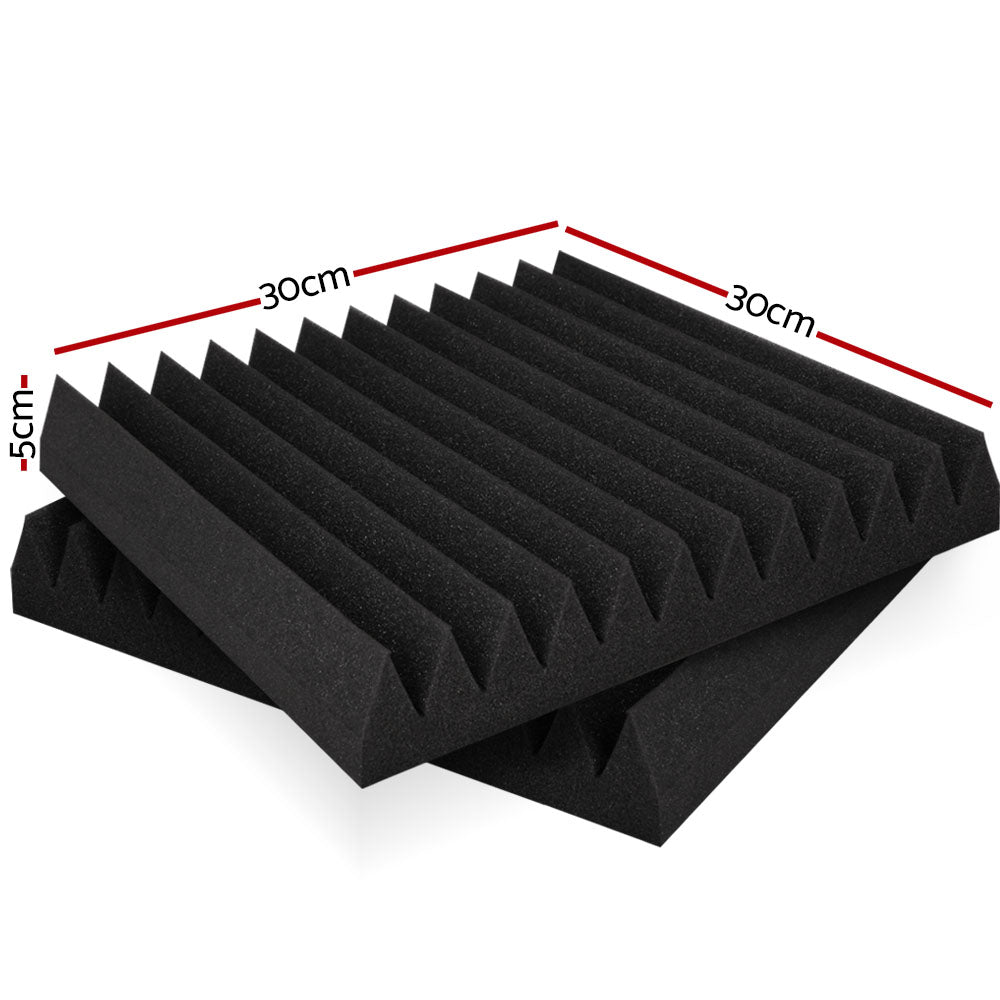 Alpha Acoustic Foam 20-40-60pcs 30x30x5cm Sound Absorption Proofing Panel Studio Wedge