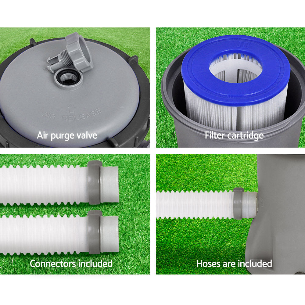 Bestway Pool Pump Cartridge Filter 330GPH 1249L/H Flowclear Filters Cleaner