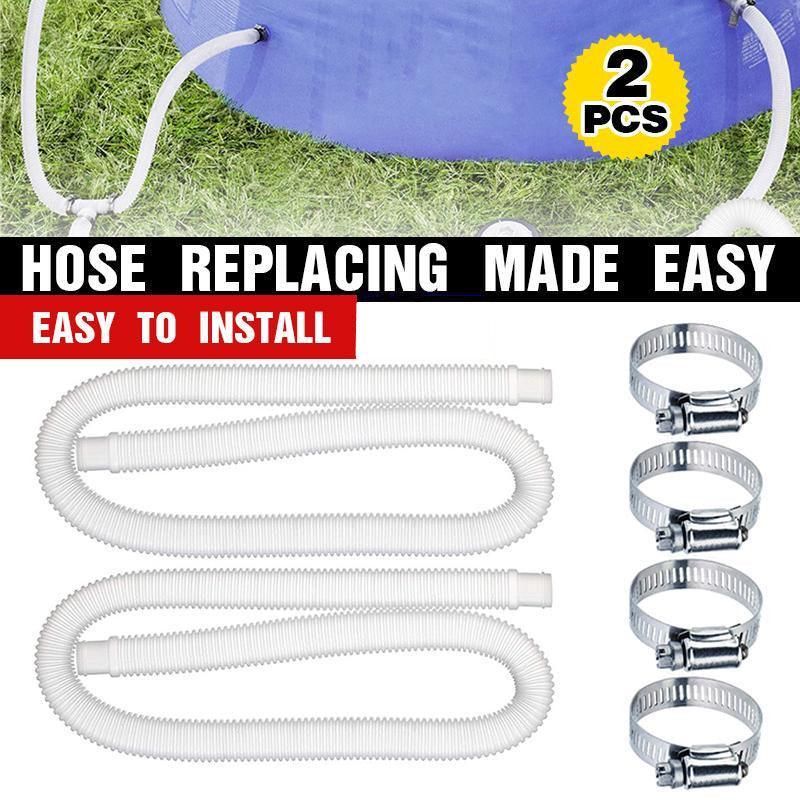 2 x Genuine Intex Hose Pipe for Above Ground Swimming Pool Pump Filter 32mm